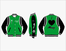 Load image into Gallery viewer, I 🖤 MONEY VARSITY JACKET
