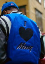 Load image into Gallery viewer, I 🖤 MONEY VARSITY JACKET
