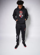 Black “Broken Rich Bear” Jogging suit