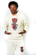 Cream “Broken Rich Bear” Jogging suit